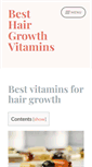 Mobile Screenshot of besthairgrowthvitamins.com