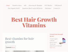 Tablet Screenshot of besthairgrowthvitamins.com